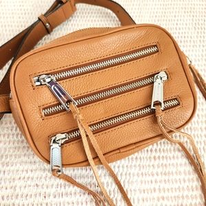 Rebecca Minkoff 3 Zip Leather Belt Bag Fanny Pack